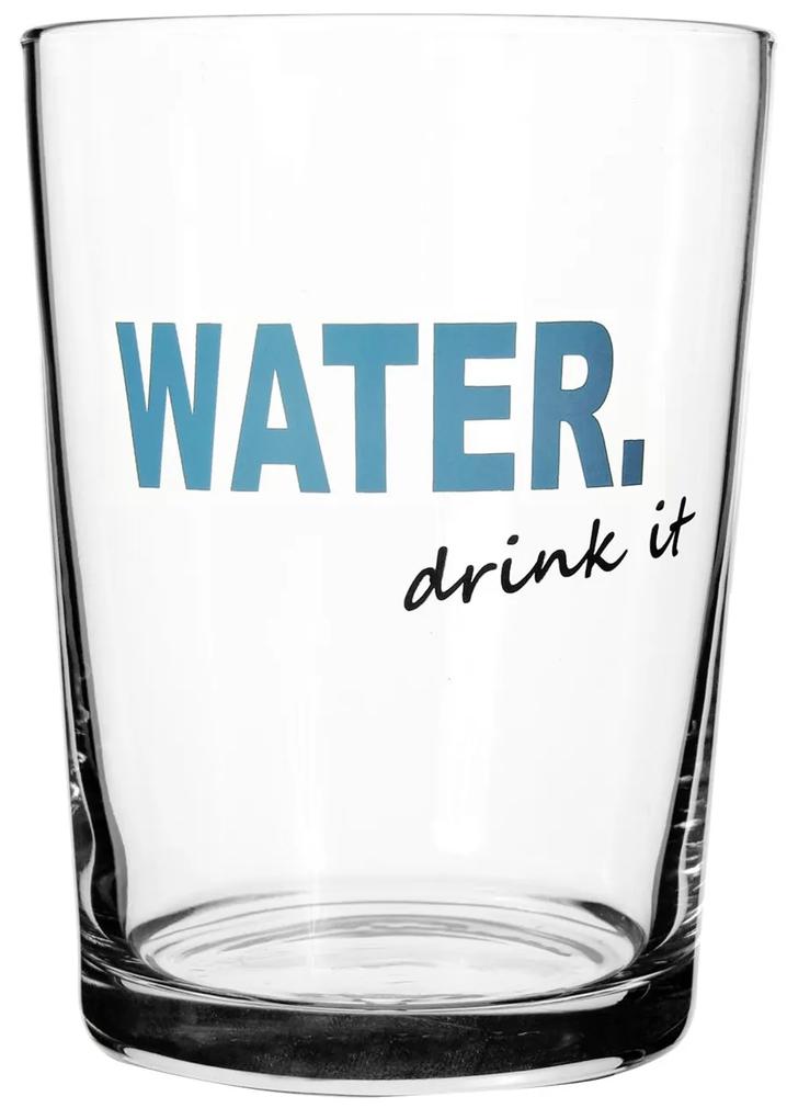 Pahar de apa din sticla, žwater-drink it,  -510 ml