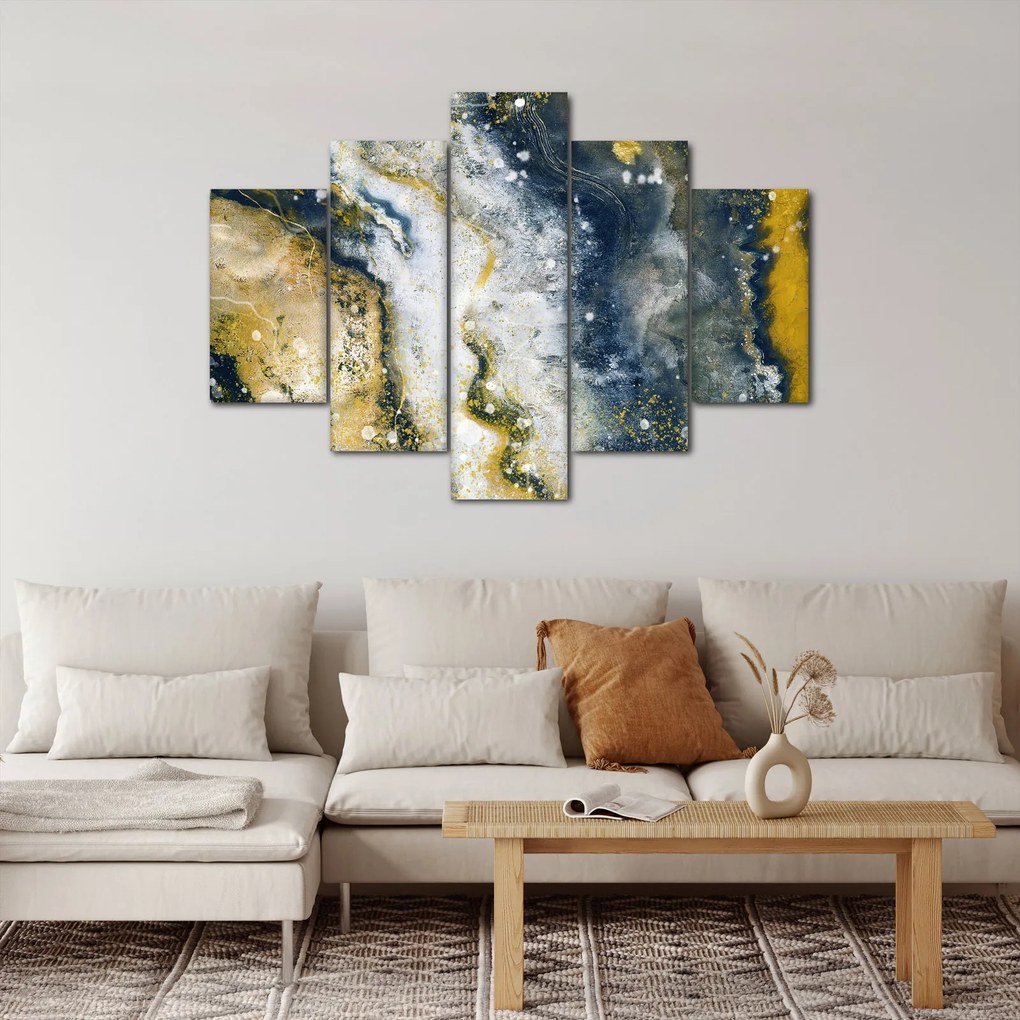 Tablou - Abstract auriu (150x105 cm)