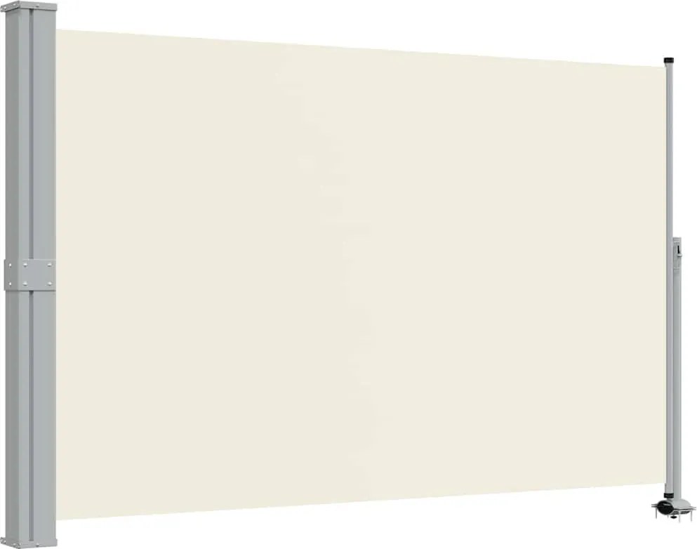 vidaXL Copertină laterală retractabilă de terasă, crem, 160x300 cm