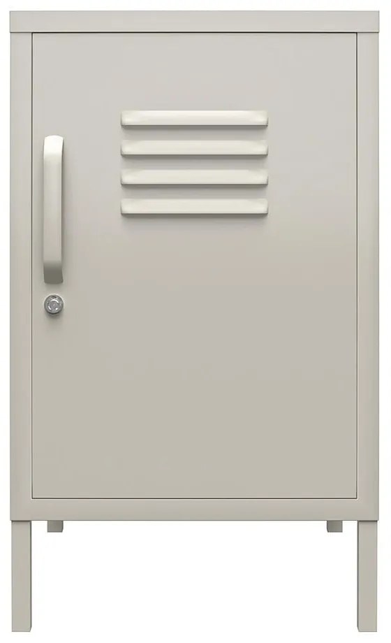 Noptieră bej din metal Bradford – Støraa