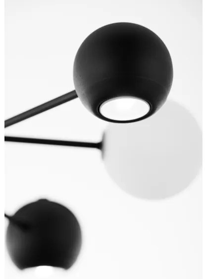 Lustră pe tijă Jupiter 1997 MOKA 3xGU10/10W/230V + 3xG9/10W/230V negru/alb