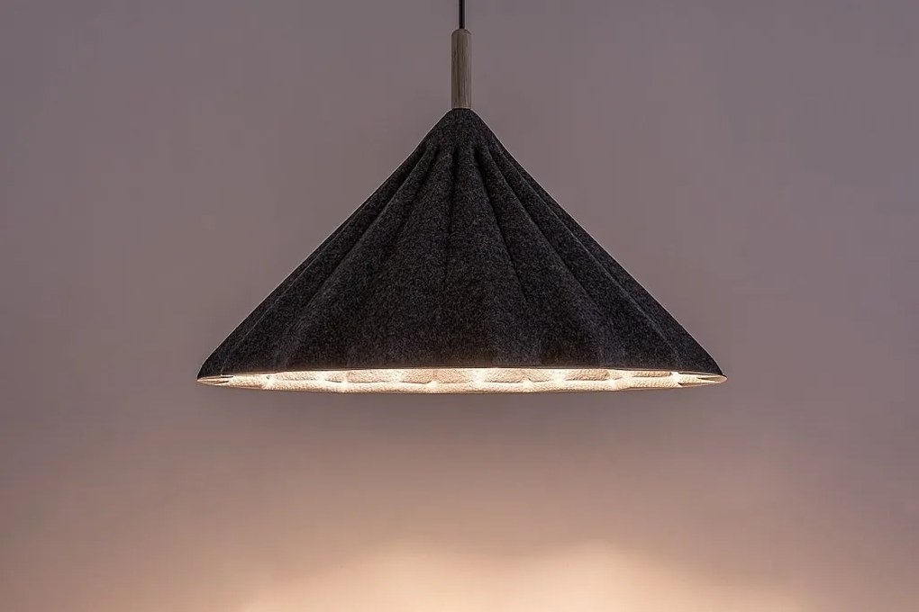 Lustra suspendata din material ecologic Linavo D-52cm