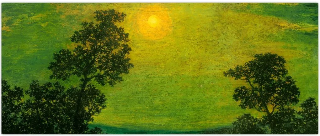 Tablou - Imitator of Ralph Albert Blakelock, Moonlight, reproducere (120x50 cm)