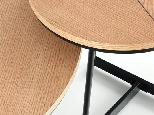 Masă de cafea Kami (Lemn natural + Negru). 1049024