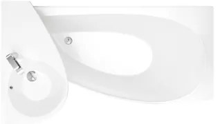 Ravak CS01000000 - Cadă de colț AVOCADO 150 x 75 cm, acrilică, albă