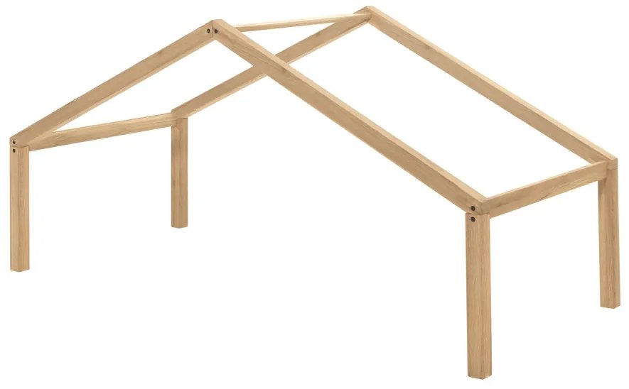 Set FORREST OAK format dintr-un Pat copii Vipack (90 x 200 cm), un sertar și un set de textile.