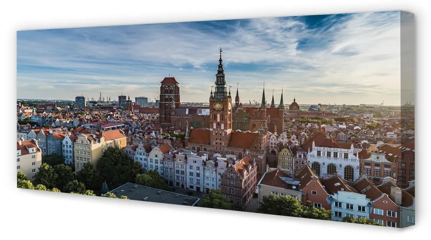 Tablouri canvas Biserica Gdańsk Panorama