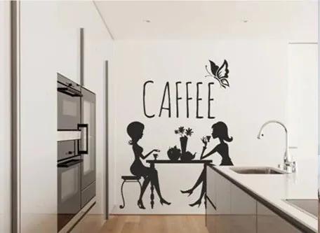 Autocolant de perete pentru bucătăria unui prieten pentru cafea 60 x 120 cm