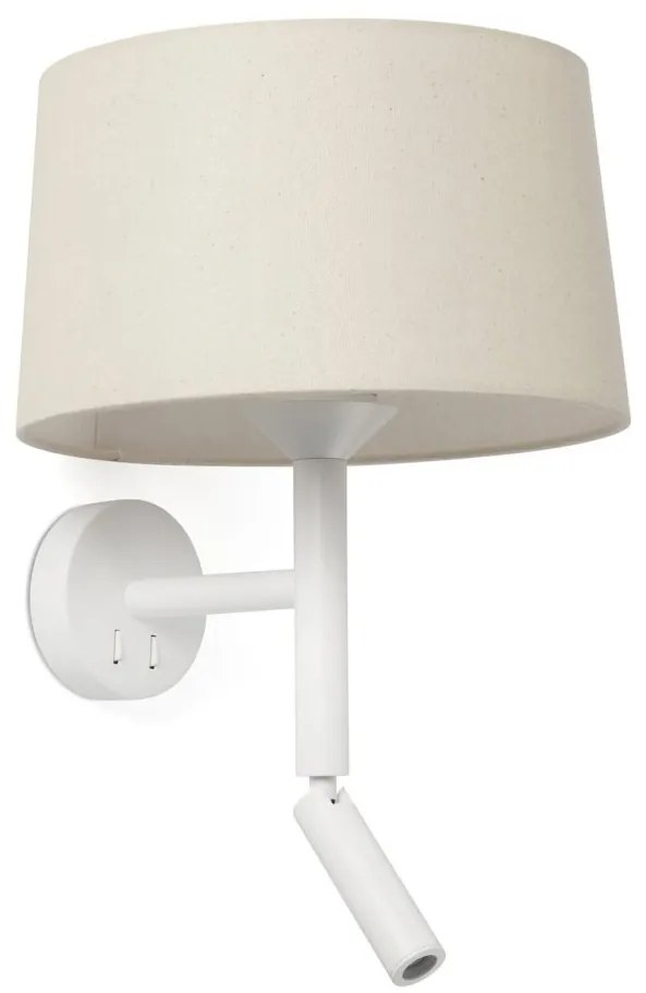 Aplica de perete cu reader LED WINDSOR alb