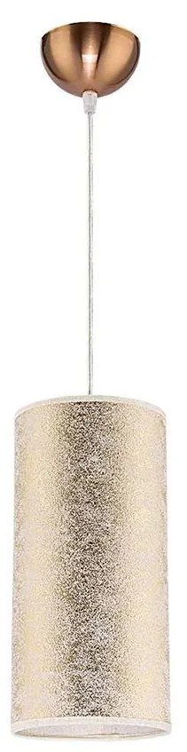 Lustră pe cablu CIGAR 1xE27/40W/230V auriu