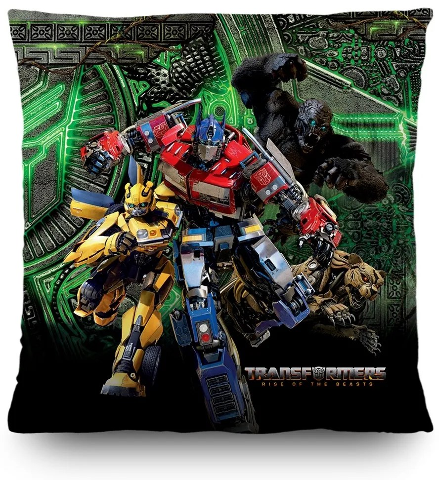 Pernă Transformers pentru copii, 40 x 40 cm