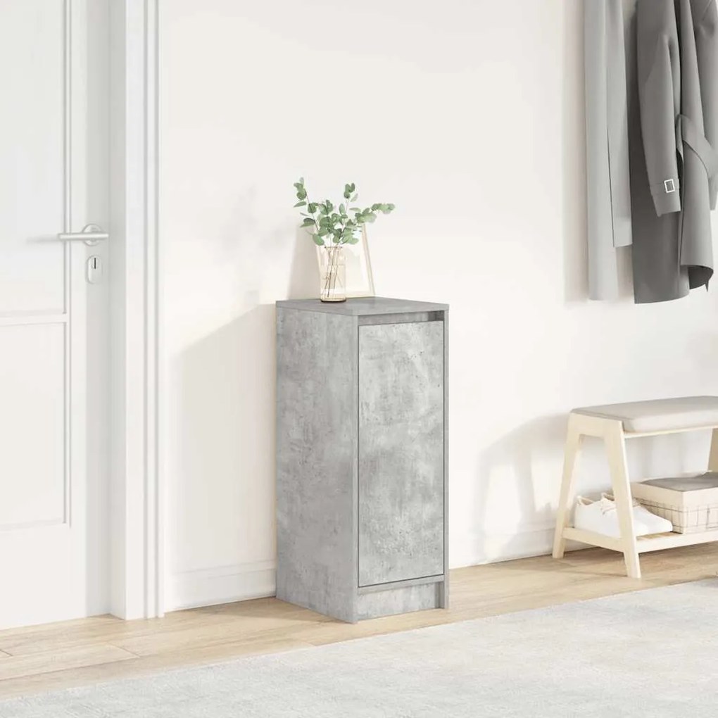 vidaXL Dulap Pantofi Beton Gri 29,5x34x76 cm Lemn de prelucrat