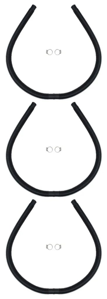 Panouri solare de incalzire piscina, 3 buc., 110x65 cm, curbat 3, 110 x 65 cm