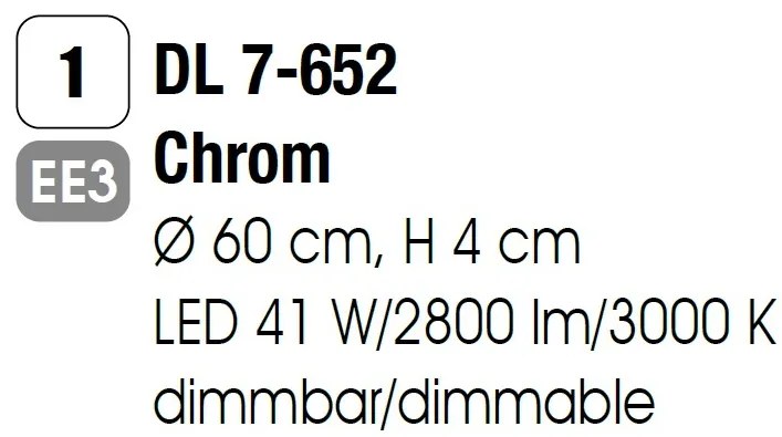 Plafoniera LED dimabila design minimalist Karlsson 60cm