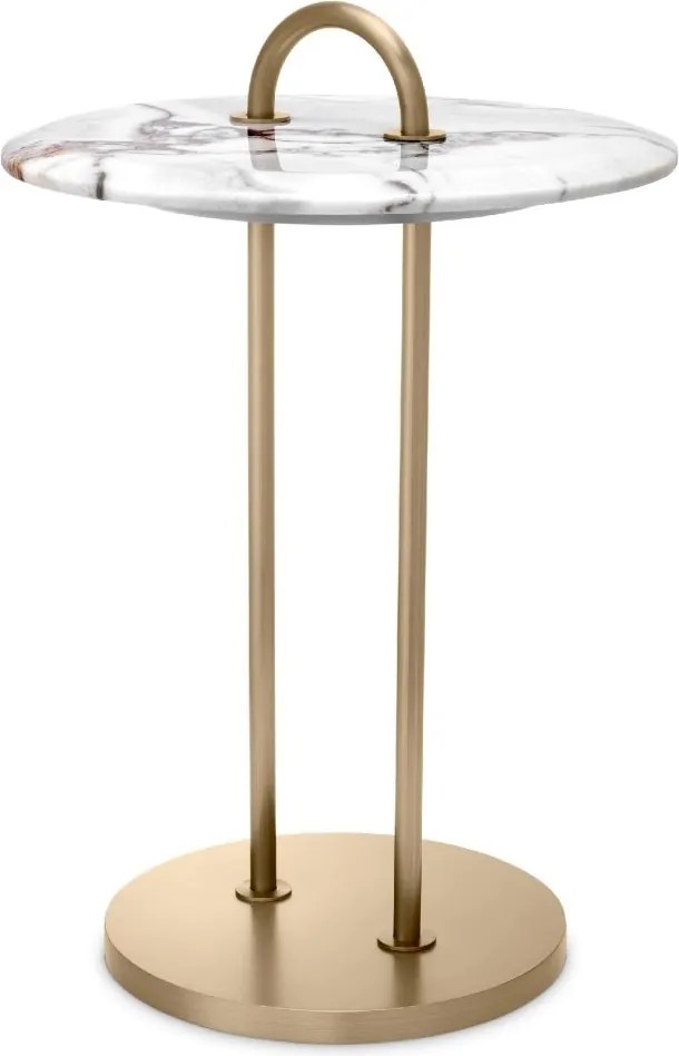 Masuta laterala design LUX cu blat din marmura Zappa