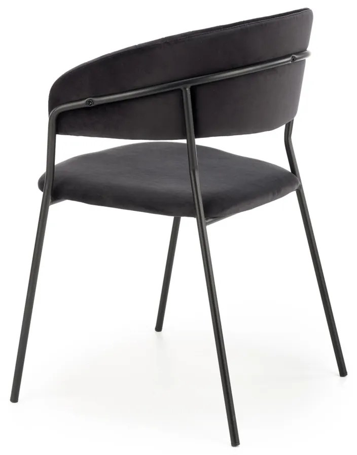 Scaun K426 Velvet Negru – l57 x A54 x H79 cm