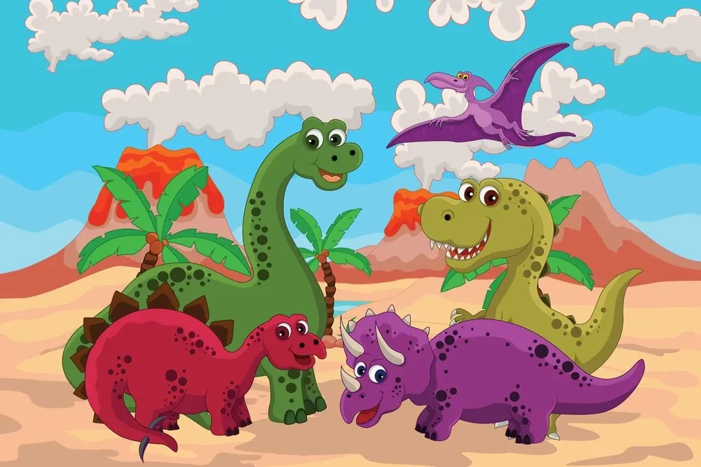 Tablou lumea dinozaurilor