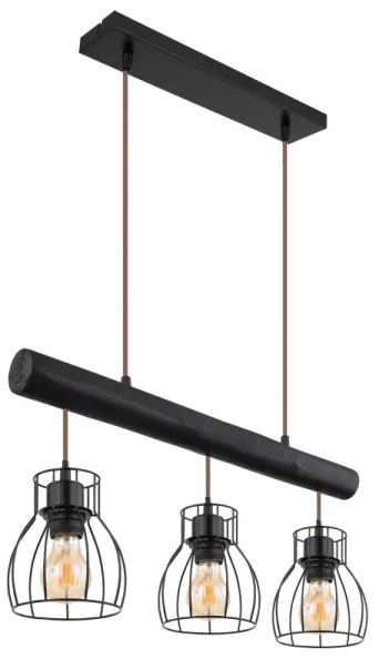 Lustră pe cablu MINA 3xE27/60W/230V Globo 15326-3NB