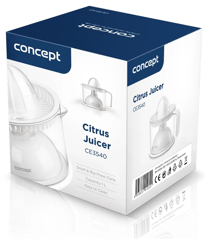 Presă de citrice Concept CE3540, alb