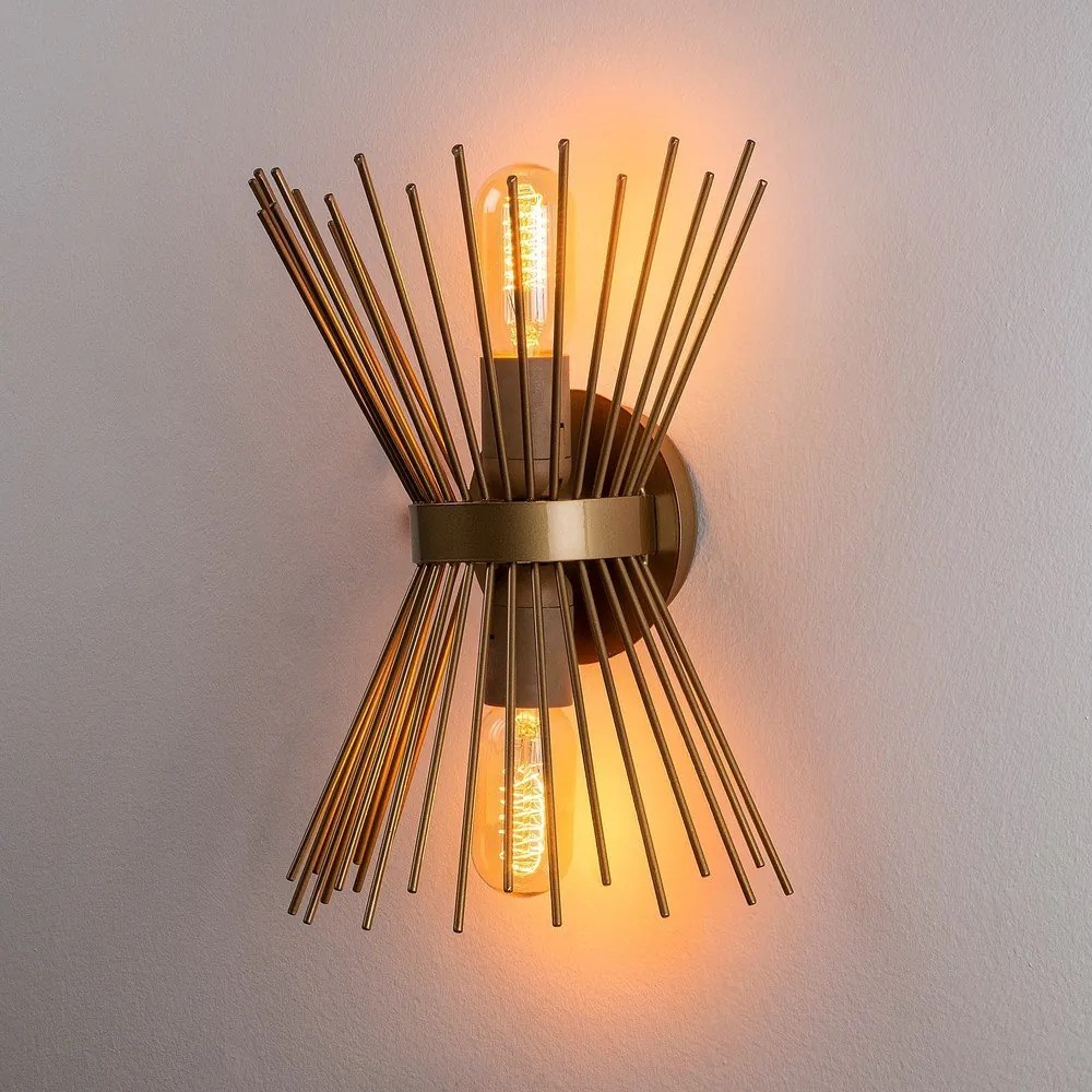 Aplică de perete aurie Kirpi – Opviq lights