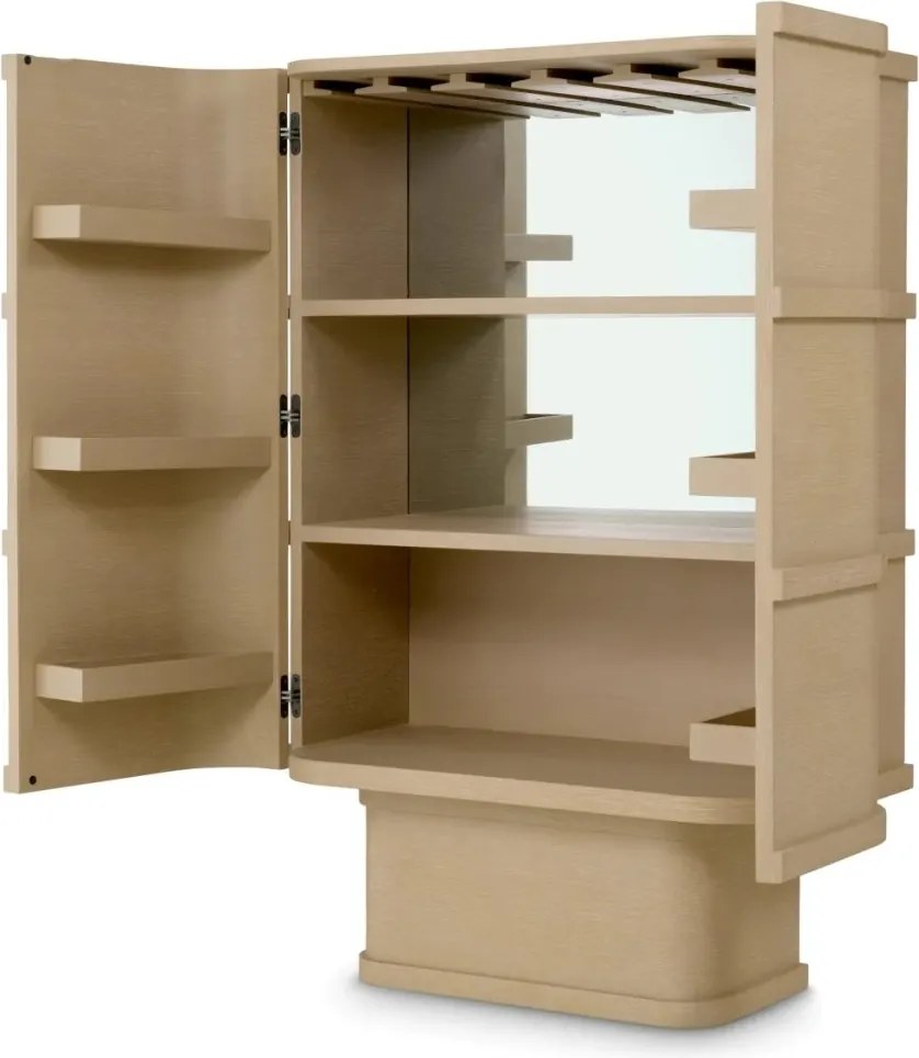 Bufet, Bar design LUX, Furnir de stejar albit, Cabana