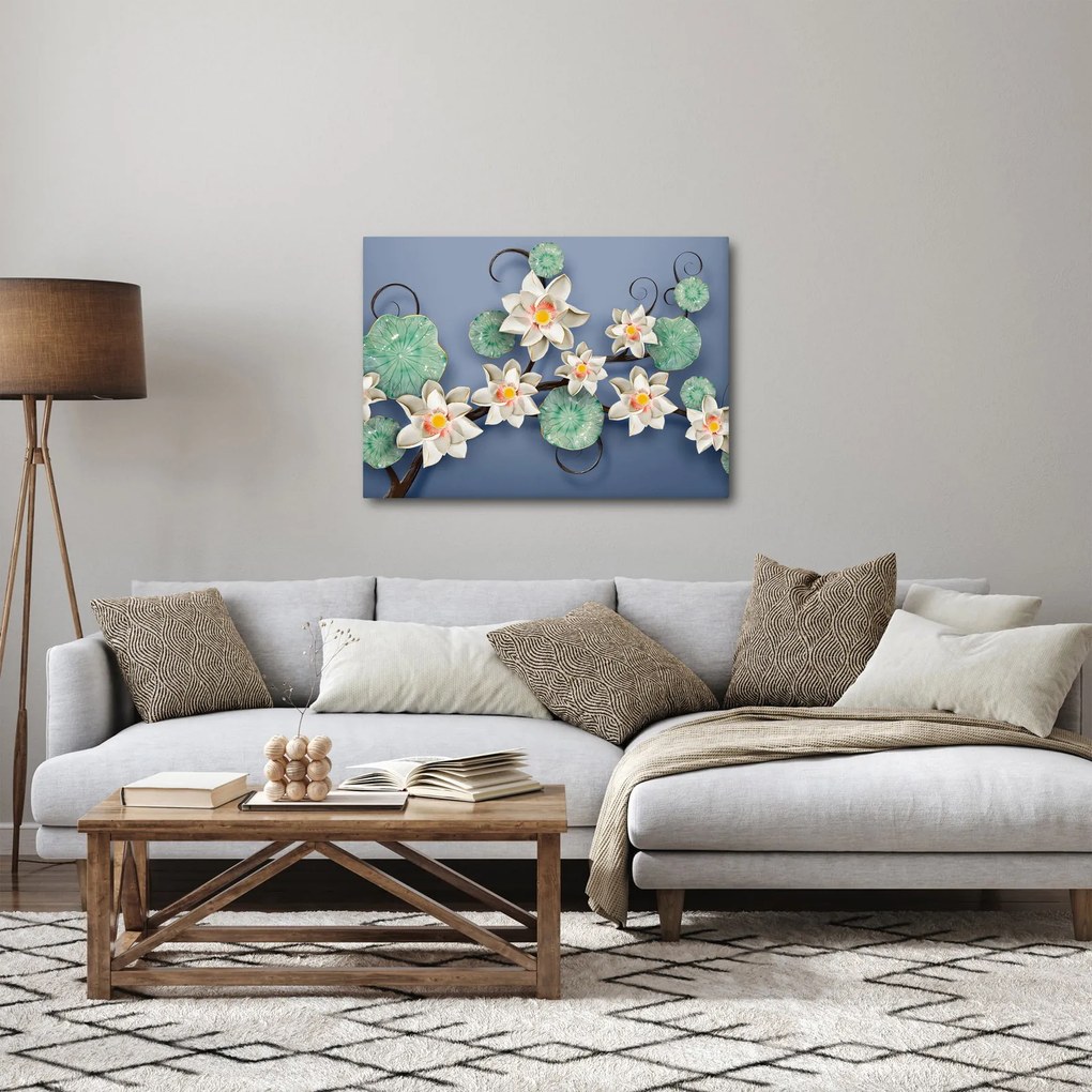 Tablu cu nufăr (70x50 cm)