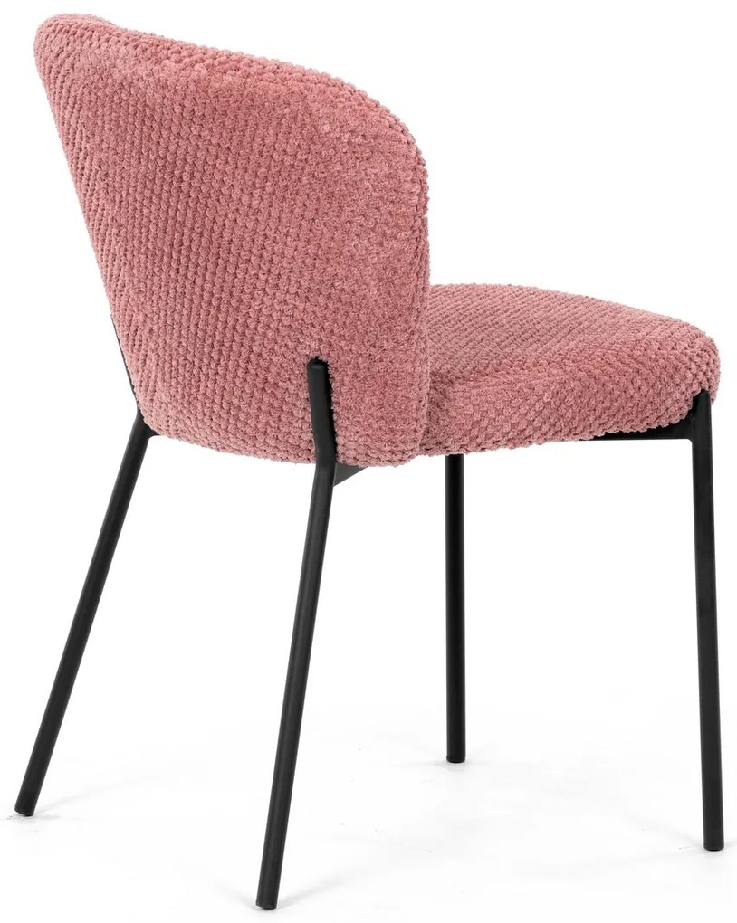 Set de scaune de sufragerie Bouclé CT-W1077 PINK2,4 buc