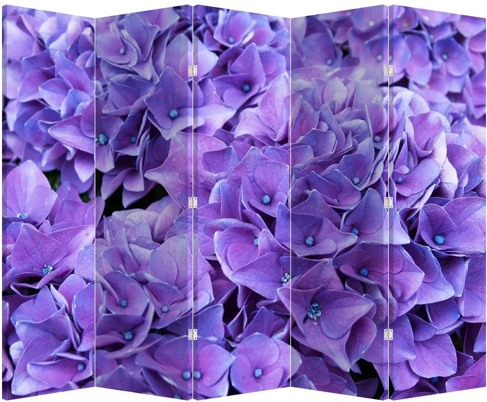 Paravan - Flori violete (210x170 cm)