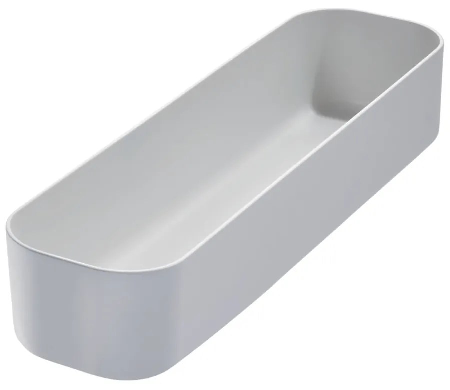 Cutie pentru depozitare iDesign Eco Bin, 36,58 x 9,14 cm, gri