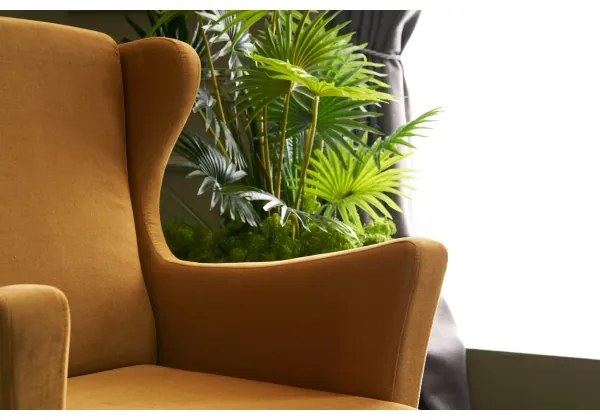 Fotoliu cu aripi NUPI, galben