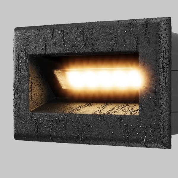 Corp de iluminat LED încastrat de exterior Maytoni O045SL-L3B3K BOSCA LED/3W/230V IP65 negru