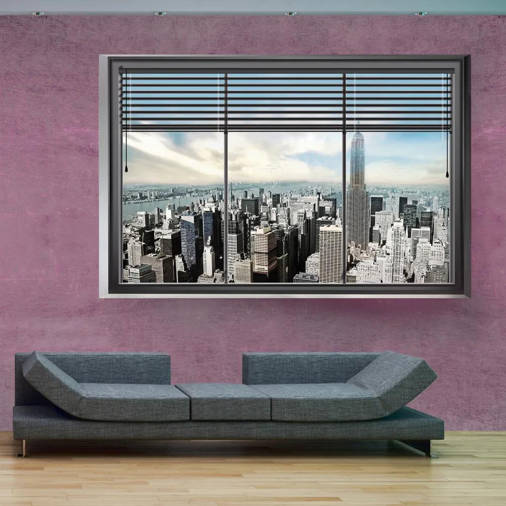 Fototapet Bimago - New York window II + Adeziv gratuit 350x245 cm