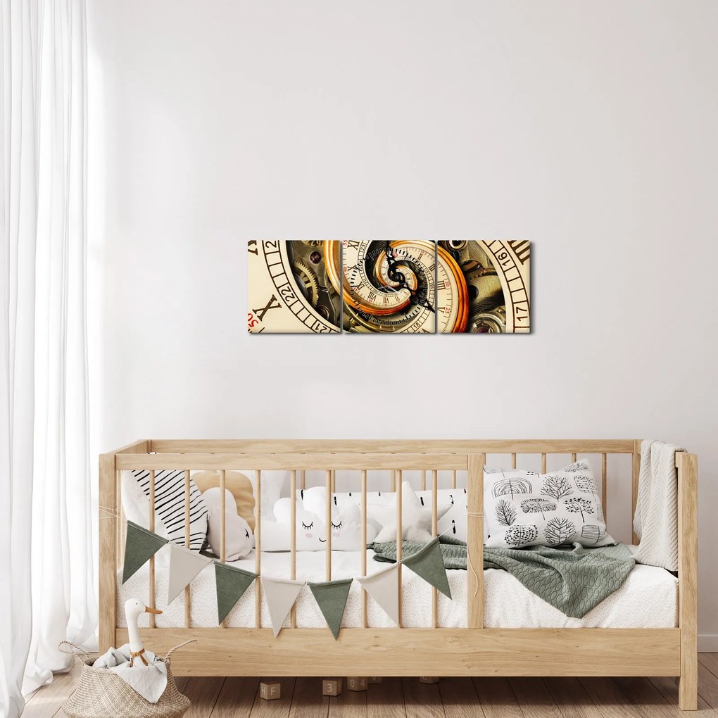 Tablou cu ceas (cu ceas) (90x30 cm)