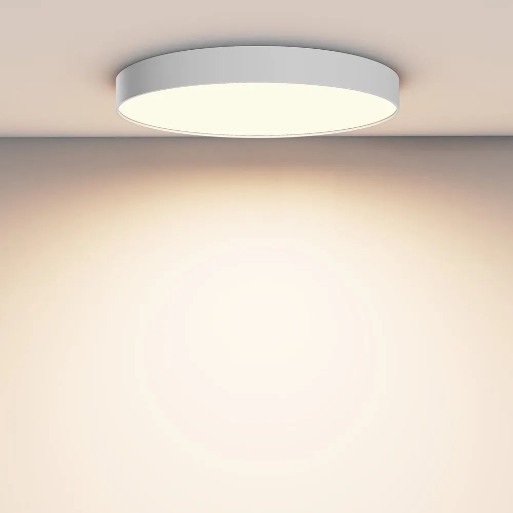 Plafoniera LED design tehnic Zoom D-60cm 3000K alba
