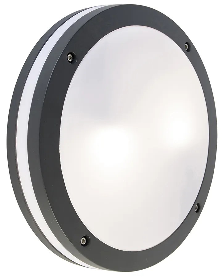 Lampă de perete și plafon inteligent gri închis inclusiv Wi-Fi A60 - Glow