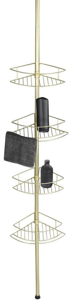 Raft telescopic de dus DOLCEDO, 4 niveluri, metal, negru, WENKO