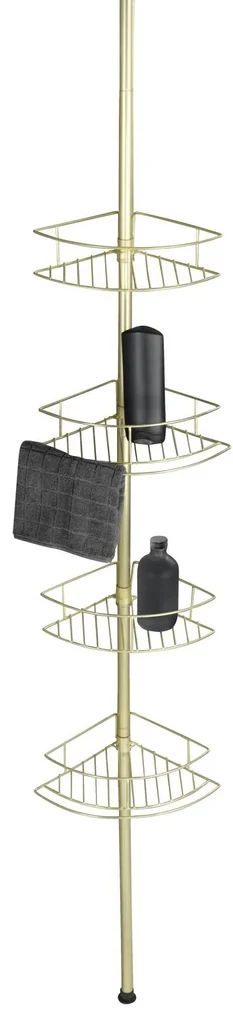 Raft telescopic pentru duș DOLCEDO, 4 niveluri, WENKO, maro