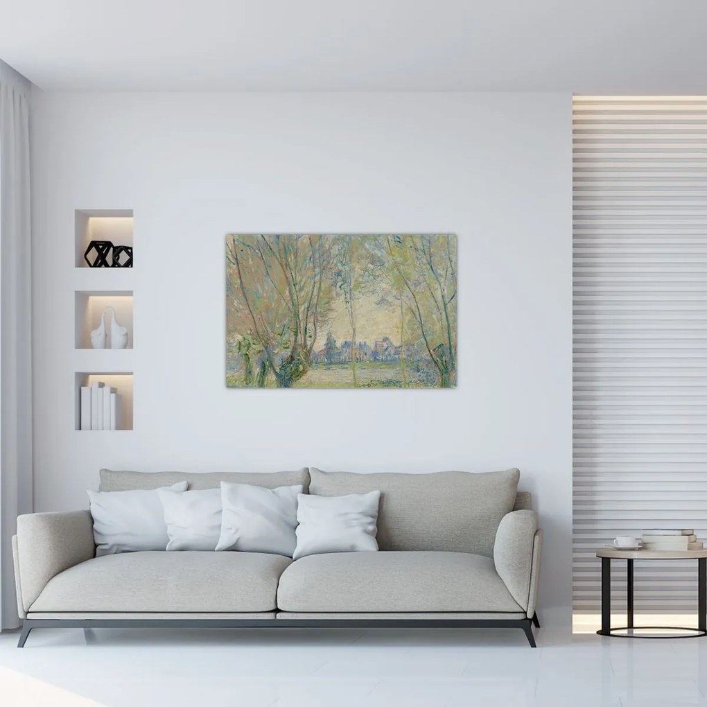 Tablou - Claude Monet, Woman Seated under the Willows, reproducere (90x60 cm)