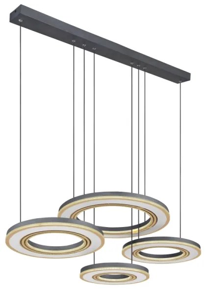 Lustră LED dimabilă pe cablu Globo 67191-80 BLASIUS LED/80W/230V + telecomandă