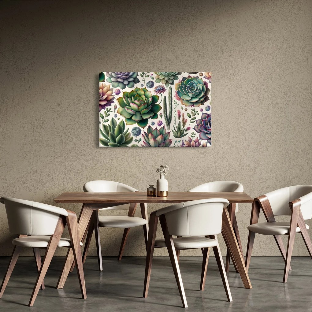 Tablou - Plante suculente (90x60 cm)