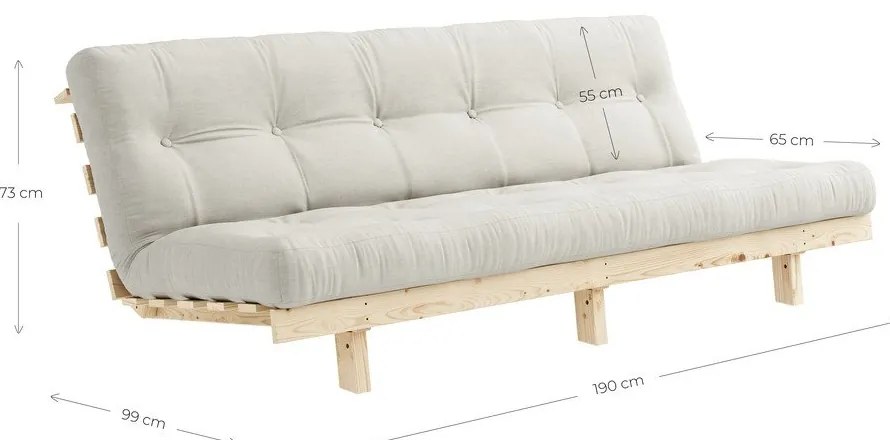 Canapea variabilă Karup Design Lean Raw Clay Brown