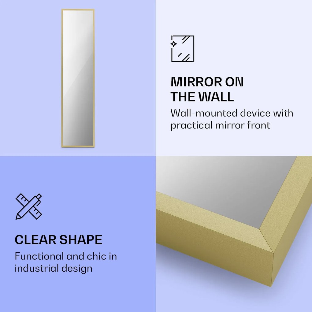 Klarstein La Palma 900 smart, încălzitor, infraroșu, 40x160cm, 900W, partea frontală cu oglindă