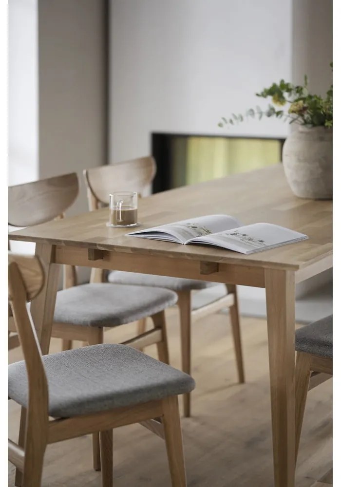 Extensie blat din lemn de stejar pentru masă Rowico Fillipa