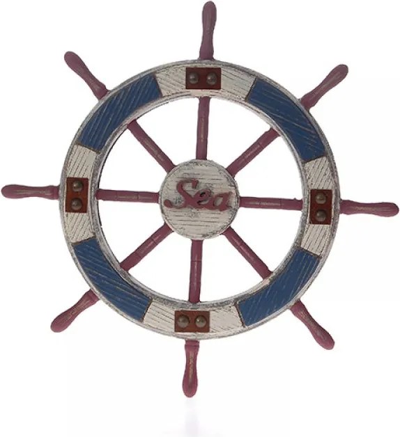 Decoratiune din lemn Navy Wheel