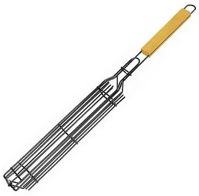 Gratar mobil, maner lemn, pentru frigarui, 49x4.5 cm, Perfect Home