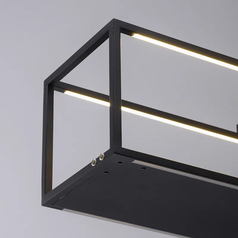 Lampă pendant de design neagră incluzând LED cu dimmer tactil - Jitske