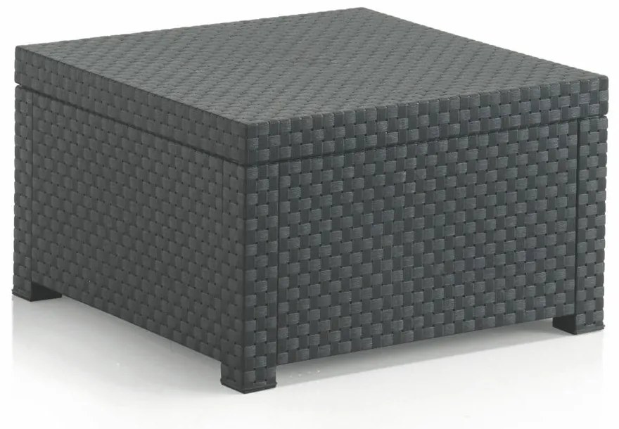 Măsuță de cafea pentru grădină din ratan artificial 56x56 cm – Juinsa