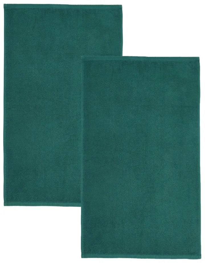 Prosoape verde-închis 2 buc. din bumbac cu uscare rapidă, din frotir 90x140 cm Quick Dry – Catherine Lansfield