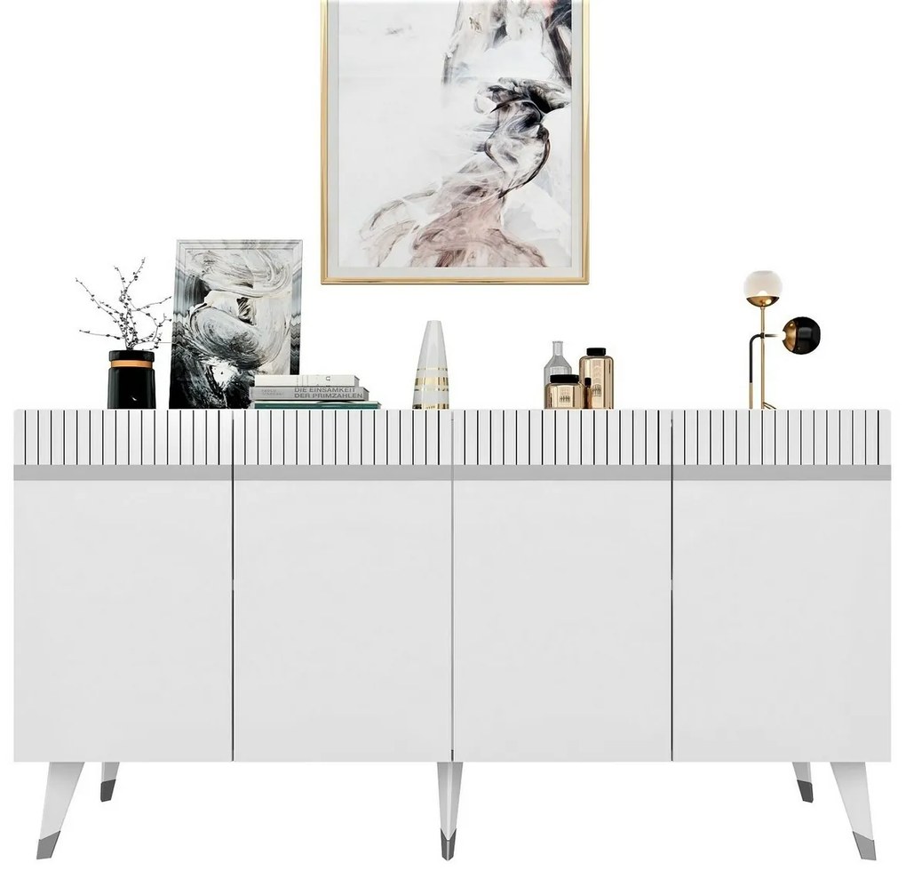 Dulap Defne  White and Silver