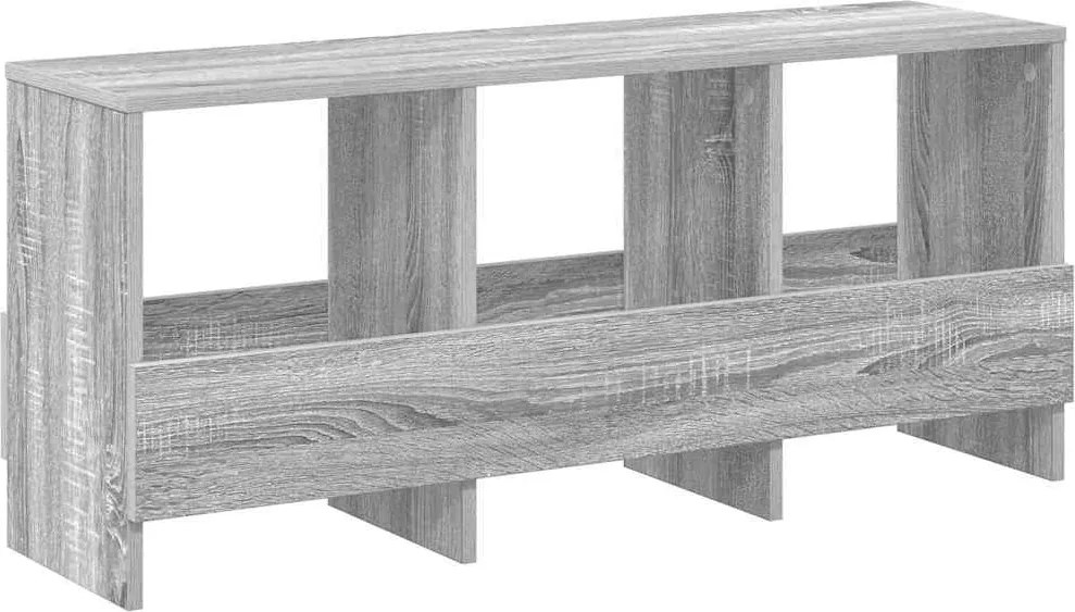 vidaXL Raft pentru reviste Gri Sonoma 102 x 30 x 45 cm